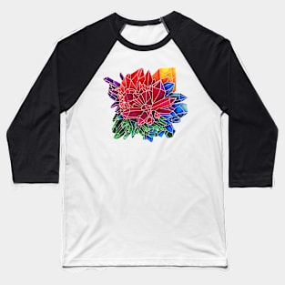 Colorful Crystals Baseball T-Shirt